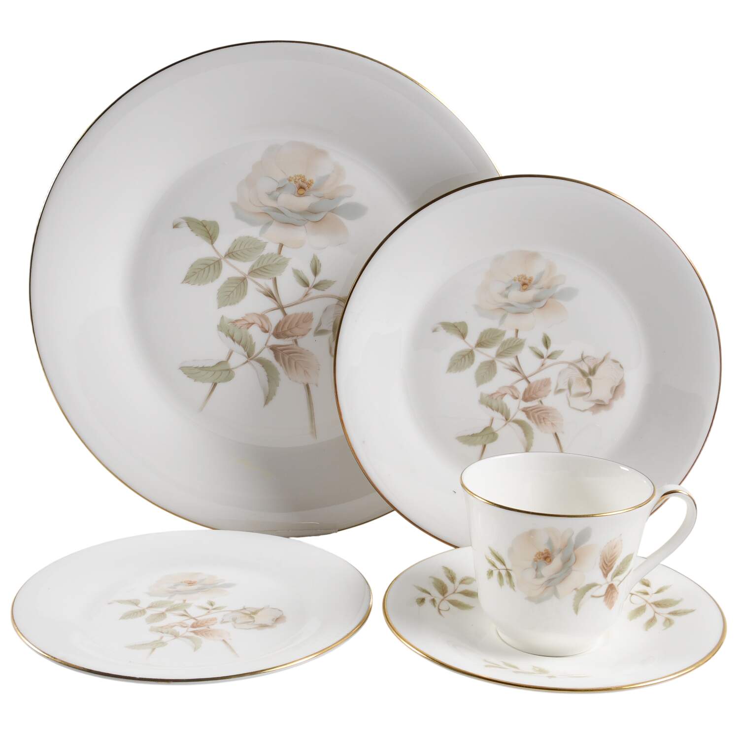 Yorkshire Rose 5 Piece Place Setting by Royal Doulton-1