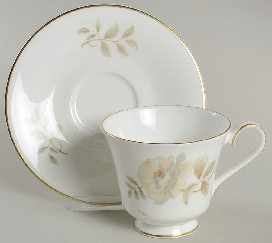 Yorkshire Rose Footed Cup & Saucer Set by Royal Doulton-1