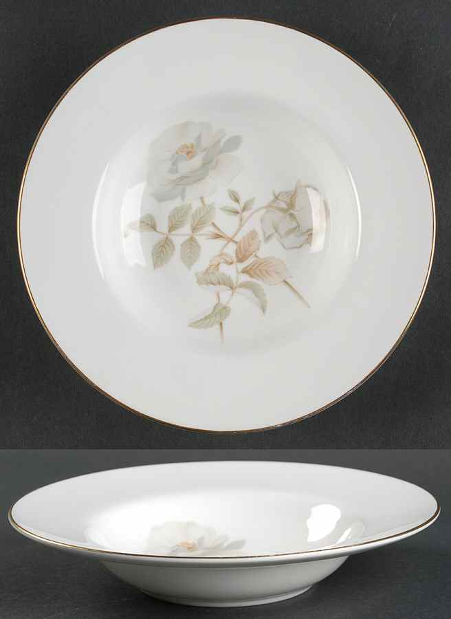Yorkshire Rose Rim Soup Bowl by Royal Doulton-1