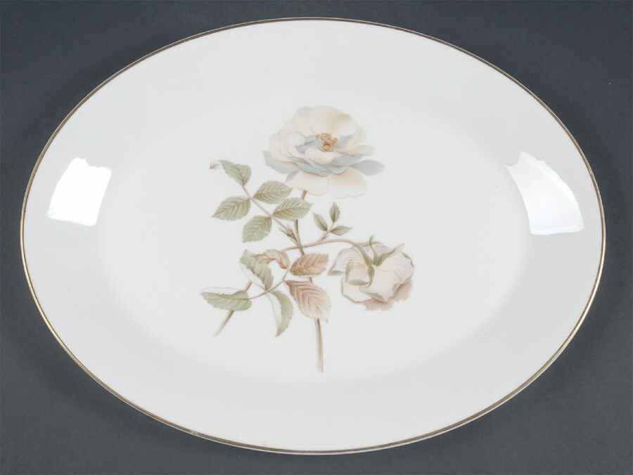 Yorkshire Rose 13" Oval Serving Platter by Royal Doulton-1