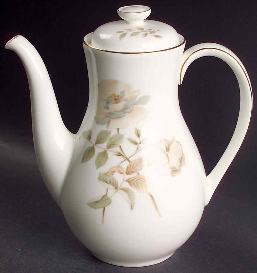 Yorkshire Rose Coffee Pot & Lid by Royal Doulton-1