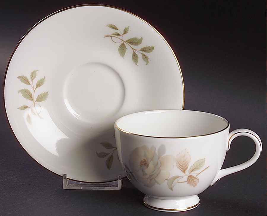 Yorkshire Rose Footed Cup & Saucer Set by Royal Doulton-1