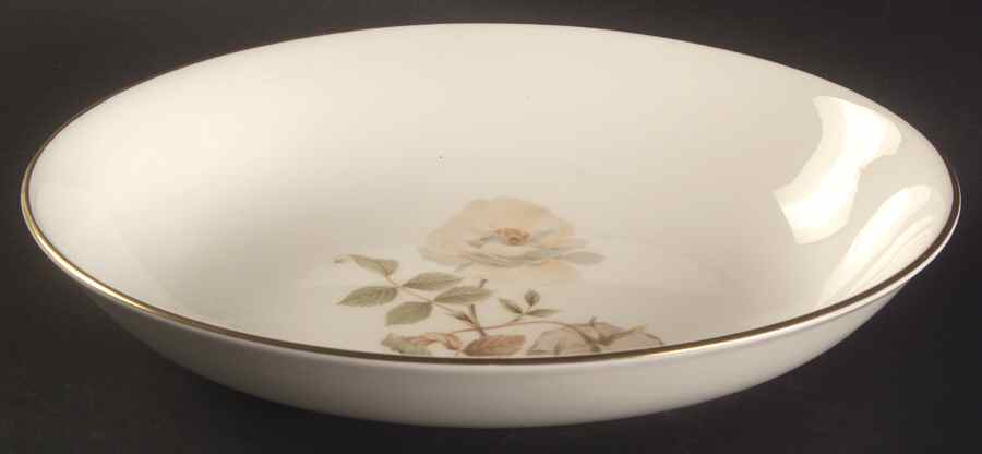 Yorkshire Rose 9" Oval Vegetable Bowl by Royal Doulton-1
