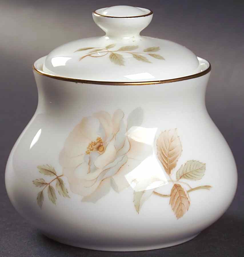 Yorkshire Rose Sugar Bowl & Lid by Royal Doulton-1