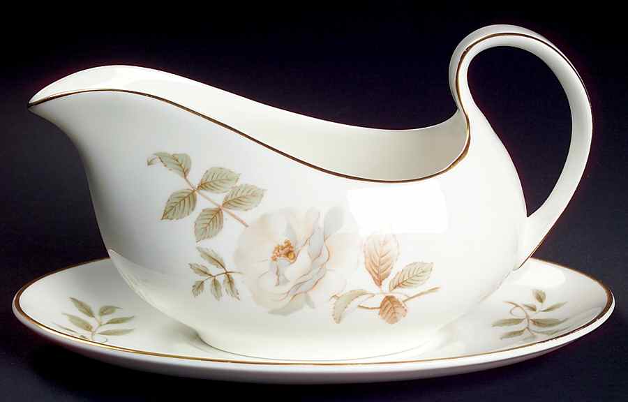 Yorkshire Rose Gravy Boat & Underplate by Royal Doulton-1