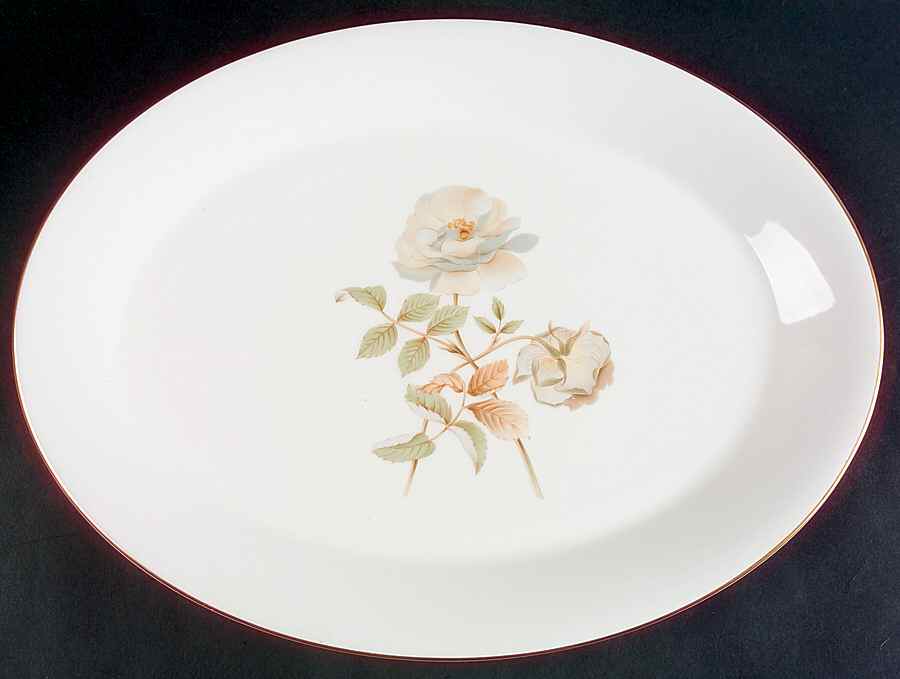 Yorkshire Rose 16" Oval Serving Platter by Royal Doulton-1