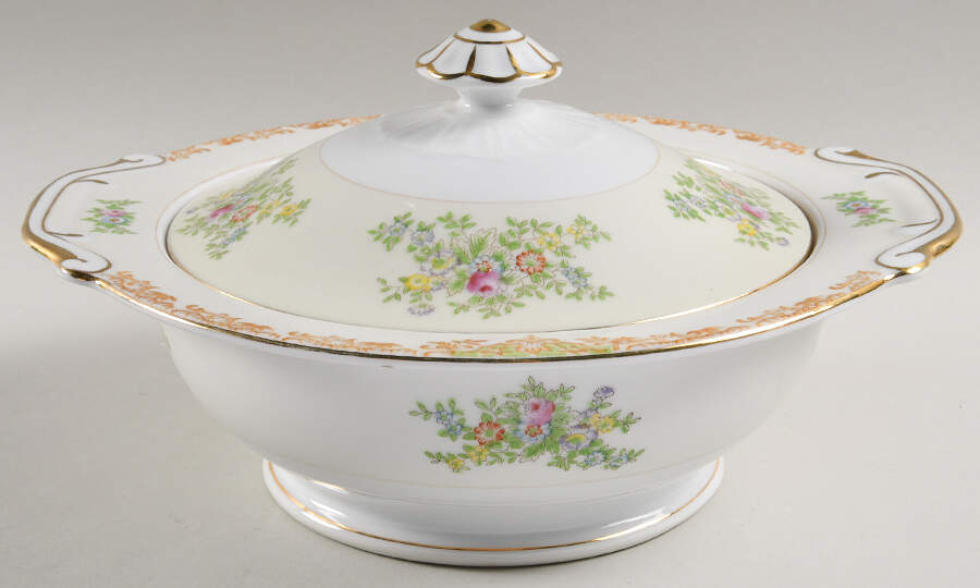 RDB1 Round Covered Vegetable by Royal Derby (Japan)-1