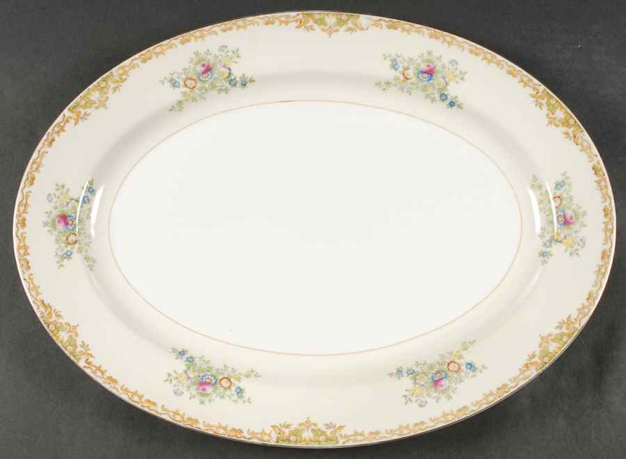 RDB1 16" Oval Serving Platter by Royal Derby (Japan)-1
