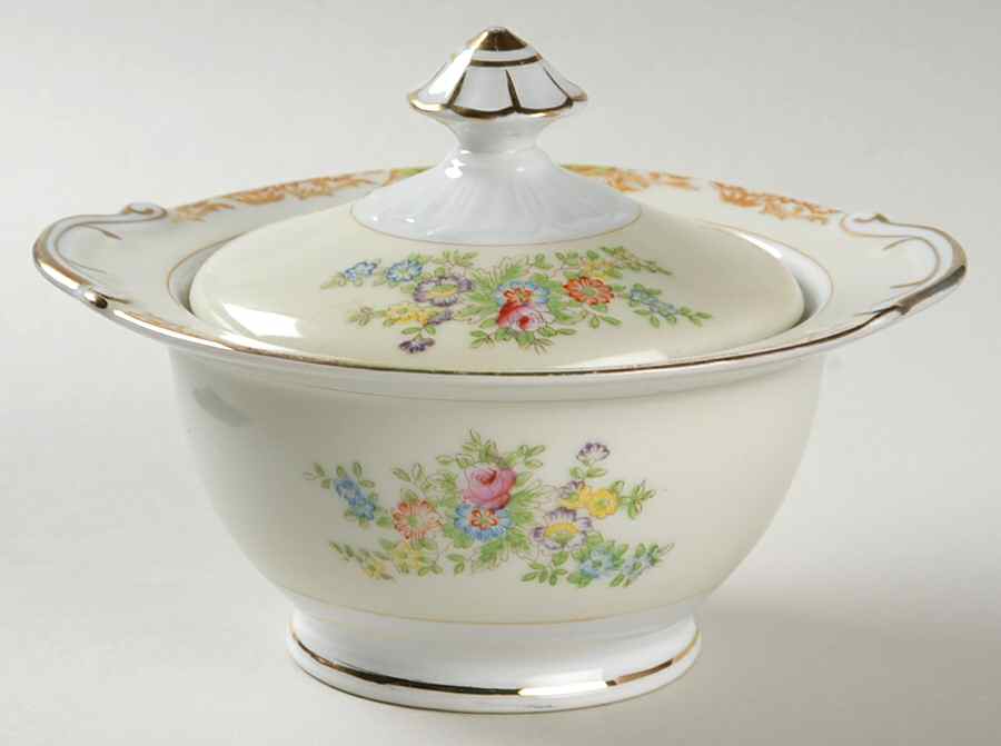 RDB1 Sugar Bowl & Lid by Royal Derby (Japan)-1