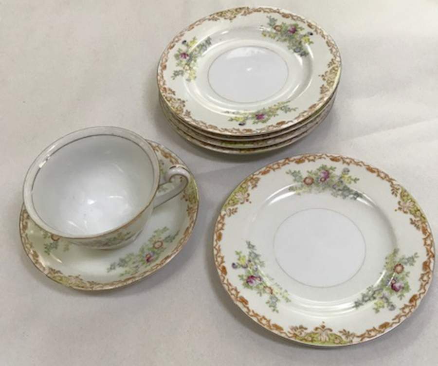 RDB1 Footed Cup & Saucer Set by Royal Derby (Japan)-1