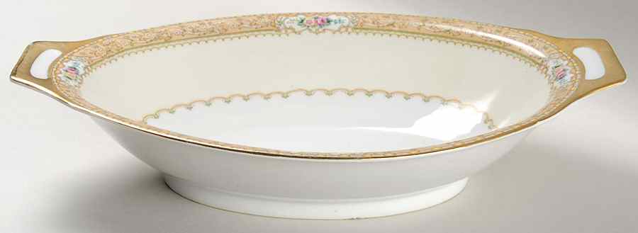 RDB2 (JAPAN) 11" Oval Vegetable Bowl by Royal Derby (Japan)-1