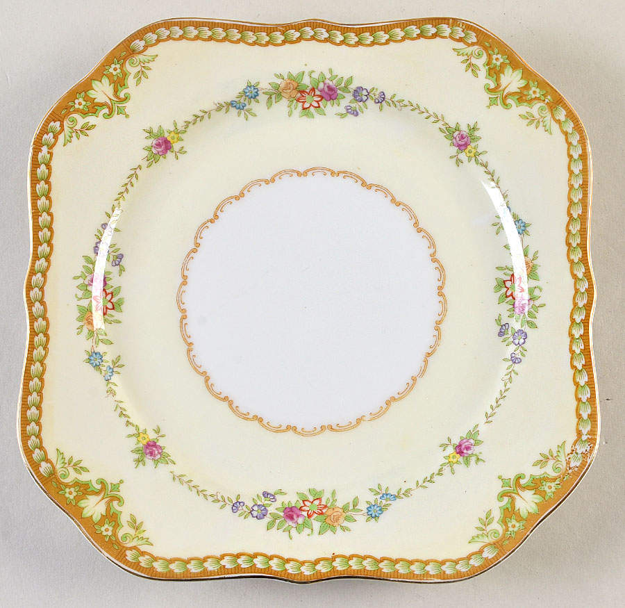 RDB3 (JAPAN) Square Salad Plate by Royal Derby (Japan)-1