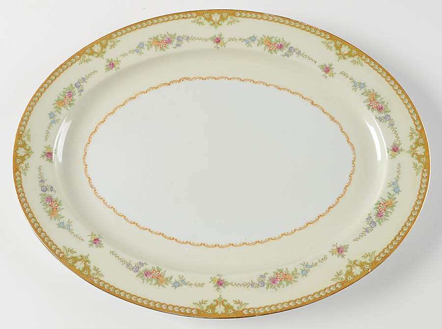 RDB3 (JAPAN) 15" Oval Serving Platter by Royal Derby (Japan)-1