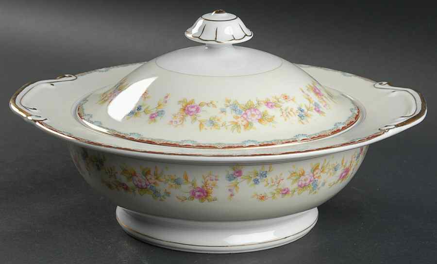 RDB4 (JAPAN) Round Covered Vegetable by Royal Derby (Japan)-1