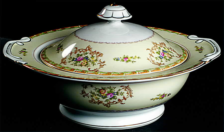 RDB5 (JAPAN) Round Covered Vegetable by Royal Derby (Japan)-1