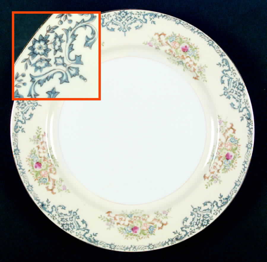 RDB7 Dinner Plate by Royal Derby (Japan)-1
