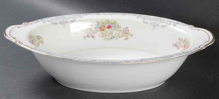 RDB7 11" Oval Vegetable Bowl by Royal Derby (Japan)-1