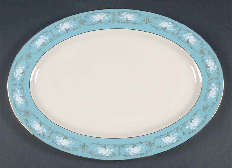 Brentwood Castle 15" Oval Serving Platter by Ridgewood-1