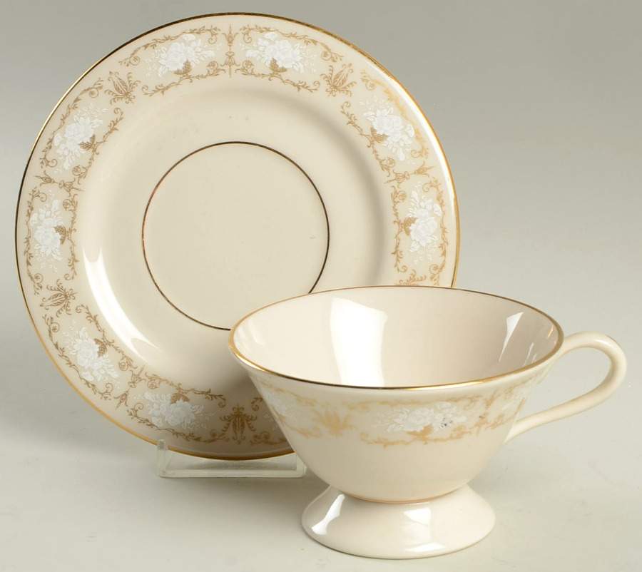 Brentwood Castle Footed Cup & Saucer Set by Ridgewood-1