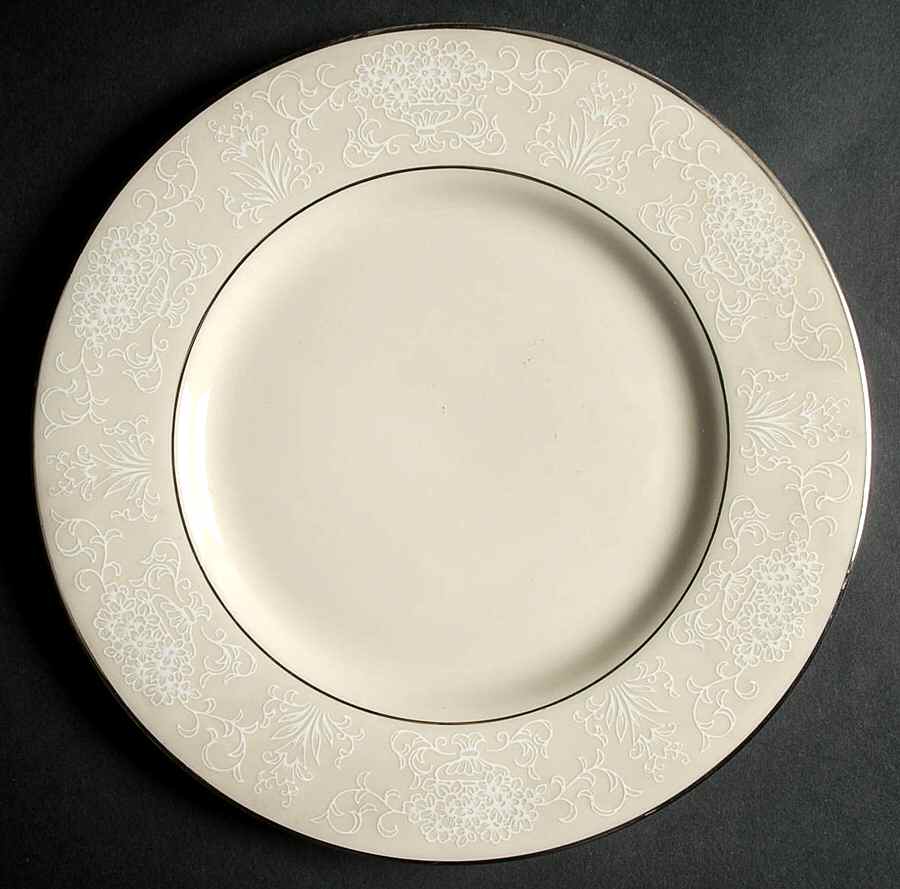 Champagne Lace (All Cream) Salad Plate by Ridgewood-1