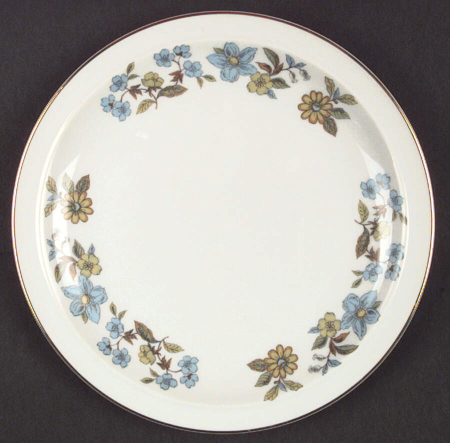 Blue Garden Salad Plate by Royal Domino-1