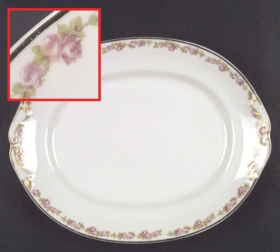 RDN10 14" Oval Serving Platter by M Redon-1