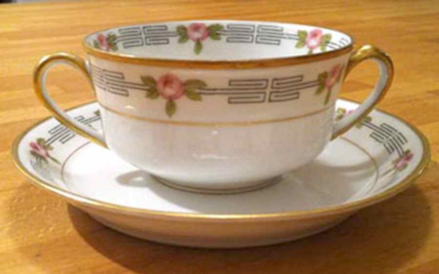 RDN5 Flat Cream Soup Bowl & Saucer Set by M Redon-1