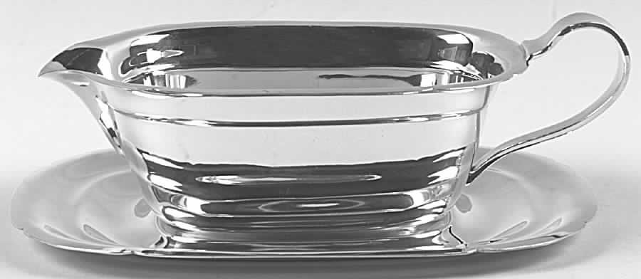 Sterling Hollowware Sterling Gravy Boat & Underplate by Reed & Barton-1