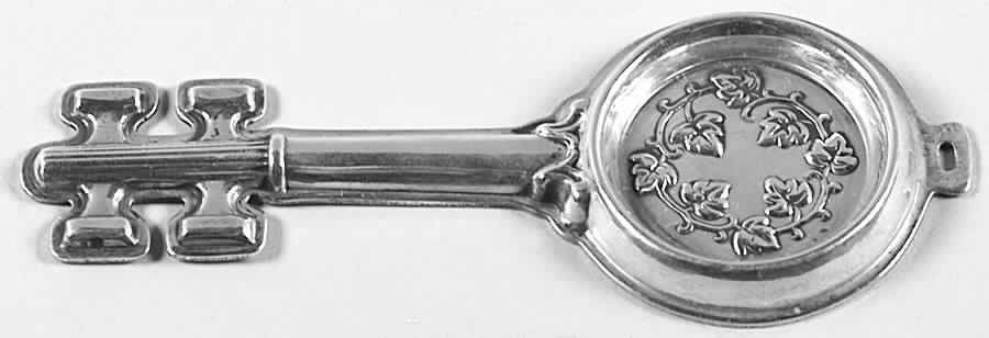 Sterling Hollowware Key Shape Sterling Wine Taster by Reed & Barton-1