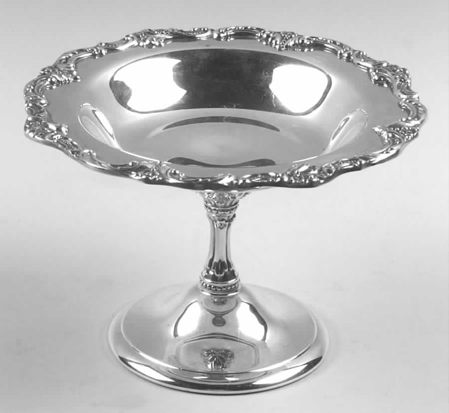 Tara Hall (Silverplate, Holloware) Medium Silverplate Compote by Reed & Barton-1