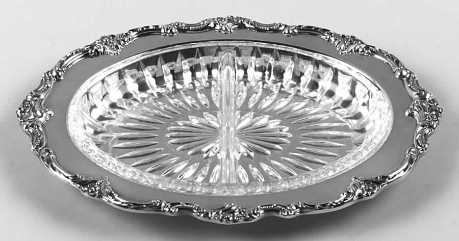 Tara Hall (Silverplate, Holloware) Relish with Glass Liner by Reed & Barton-1