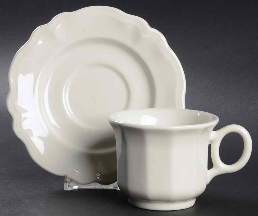 Heirloom Oversized Cup & Saucer Set by Red Cliff-1