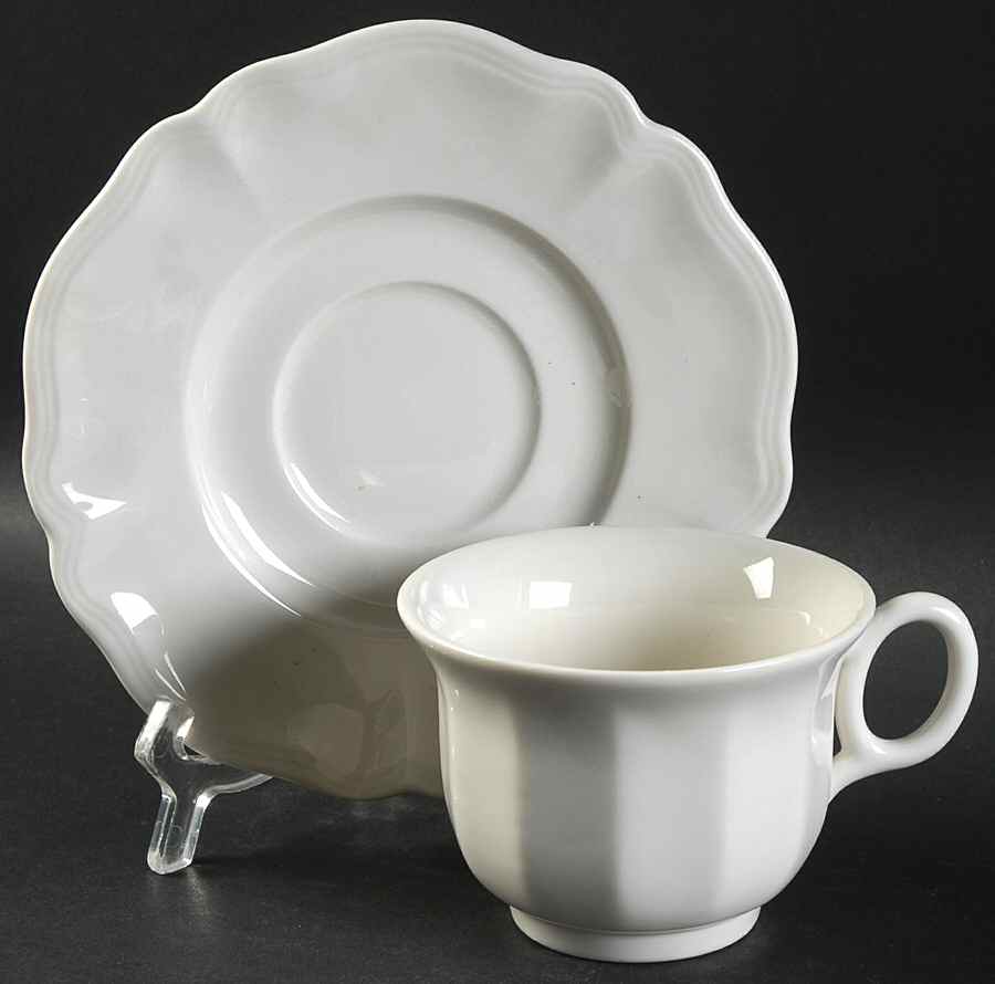 Heirloom Oversized Cup & Saucer Set by Red Cliff-1