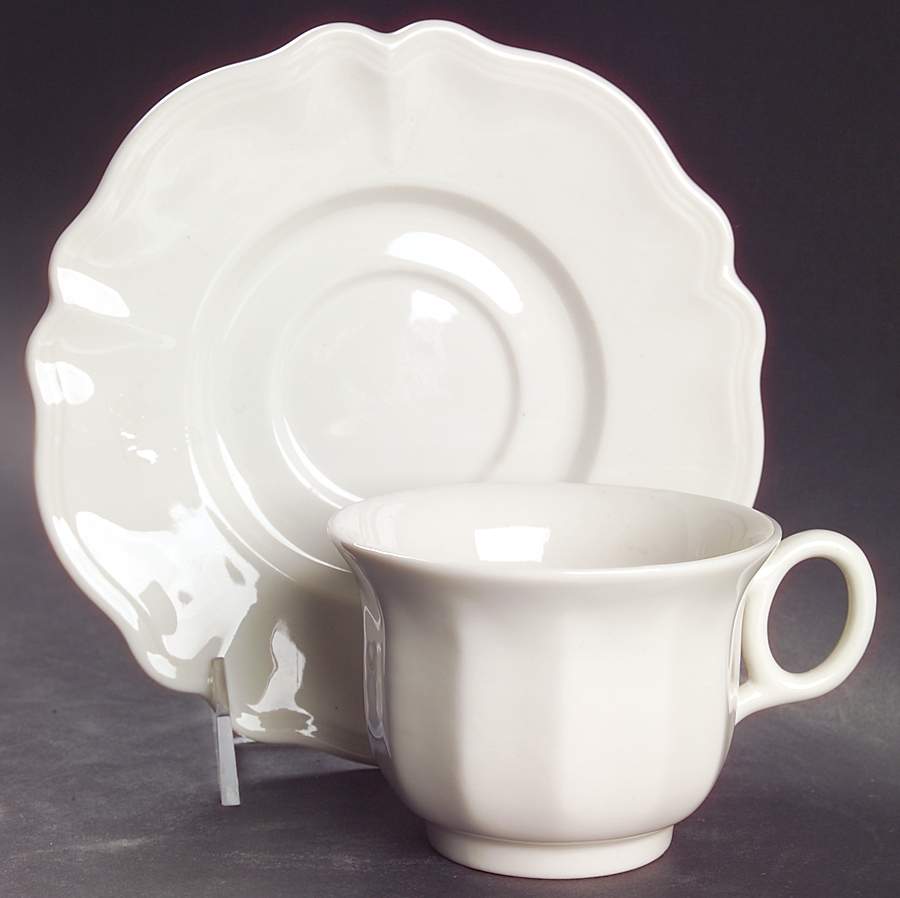 Heirloom Oversized Cup & Saucer Set by Red Cliff-1
