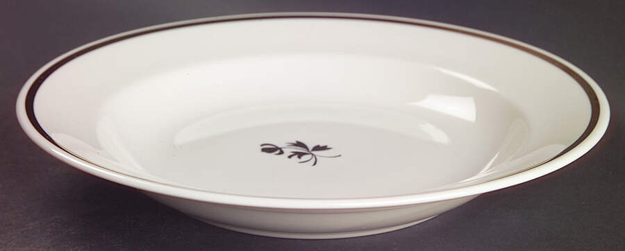 Tea Leaf Rim Soup Bowl by Red Cliff-1
