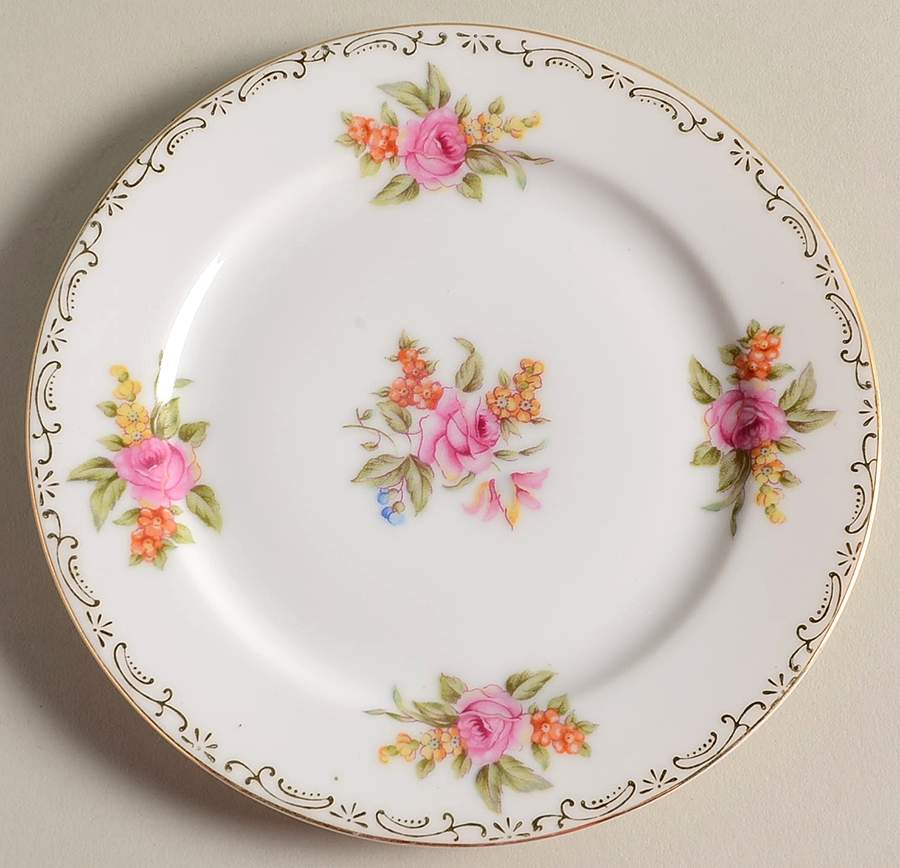 Belle Rose Bread & Butter Plate by Regal (Japan)-1