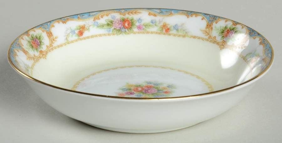 Bienville (Floral Center) Fruit/Dessert (Sauce) Bowl by Regal (Japan)-1