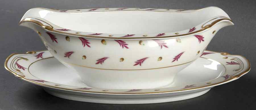 Coronation Gravy Boat with Attached Underplate by Regal (Japan)-1