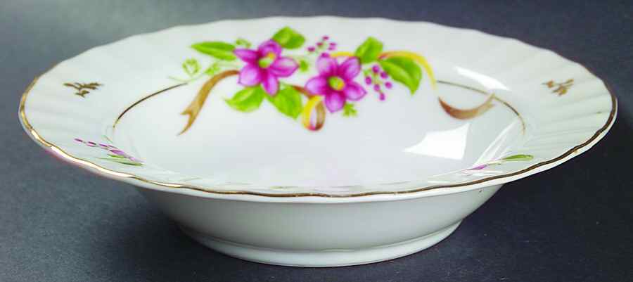 Dianne Rim Fruit/Dessert (Sauce) Bowl by Regal (Japan)-1