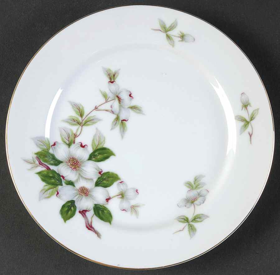 Dogwood Bread & Butter Plate by Regal (Japan)-1