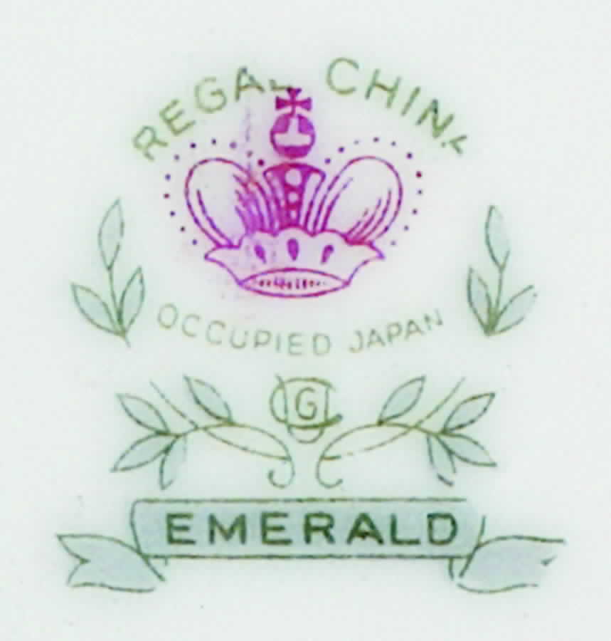 Emerald Bread & Butter Plate by Regal (Japan)-1