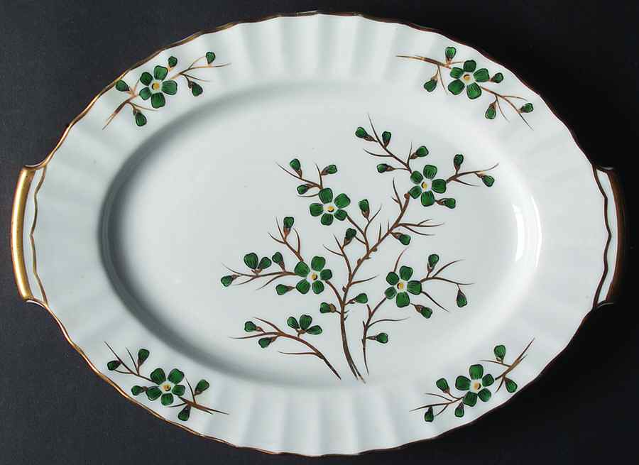 Emerald 12" Oval Serving Platter by Regal (Japan)-1