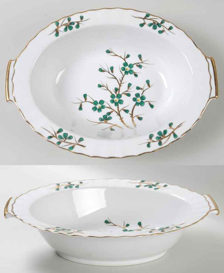 Emerald 11" Oval Vegetable Bowl by Regal (Japan)-1