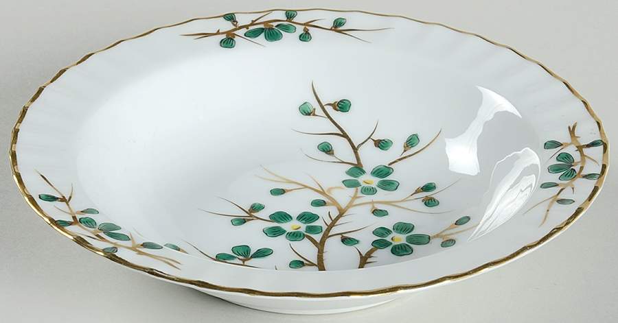 Emerald Rim Soup Bowl by Regal (Japan)-1