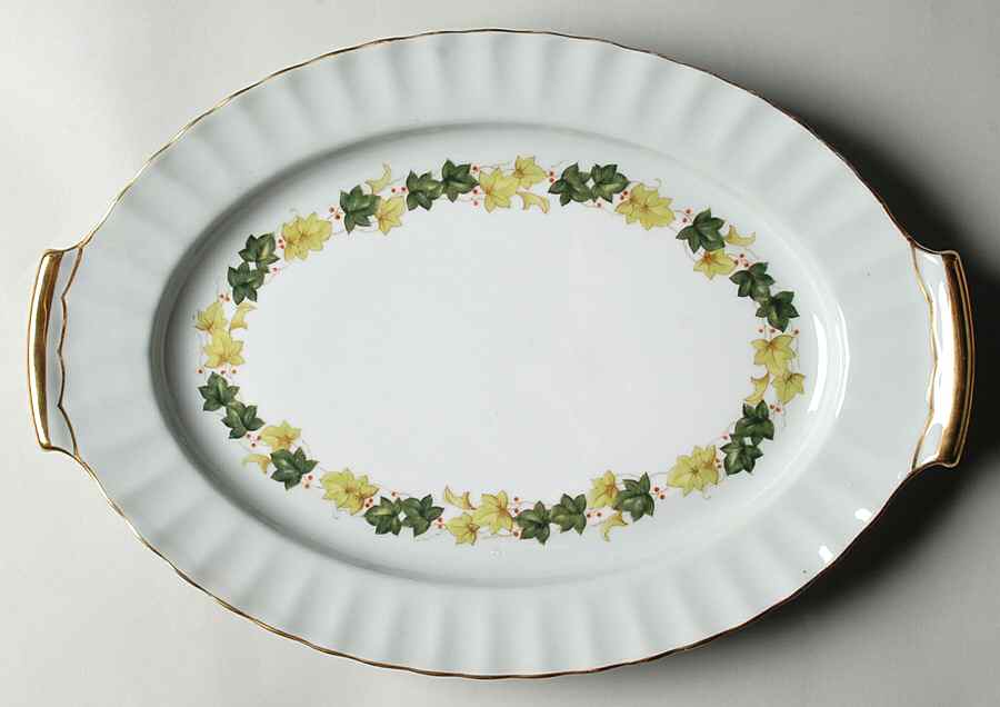 Lawndale 14" Oval Serving Platter by Regal (Japan)-1