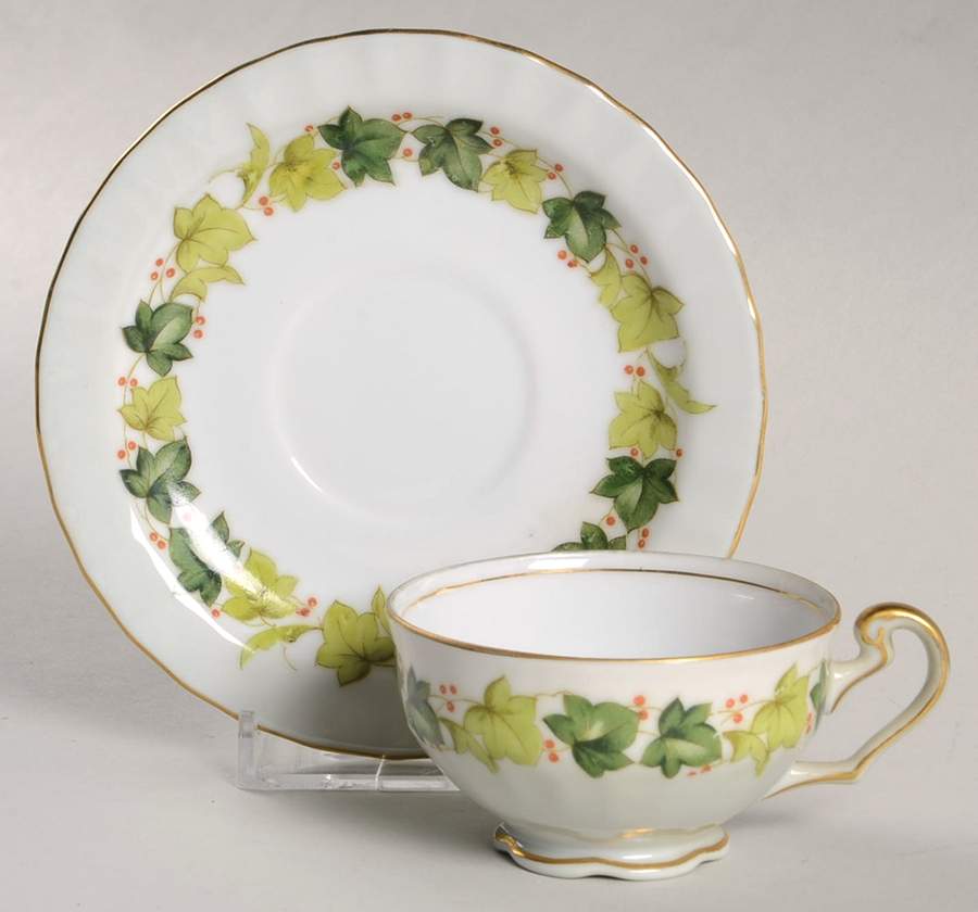 Lawndale Footed Demitasse Cup & Saucer Set by Regal (Japan)-1