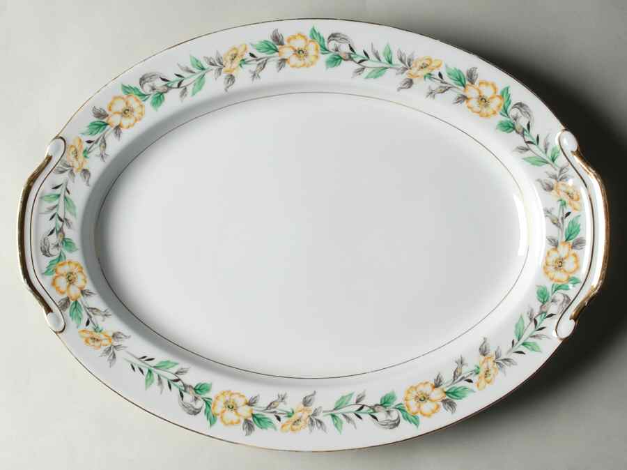 Loraine 16" Oval Serving Platter by Regal (Japan)-1
