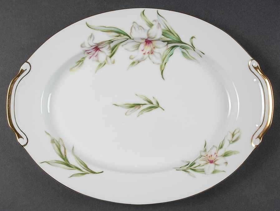 Lyric 11" Oval Serving Platter by Regal (Japan)-1