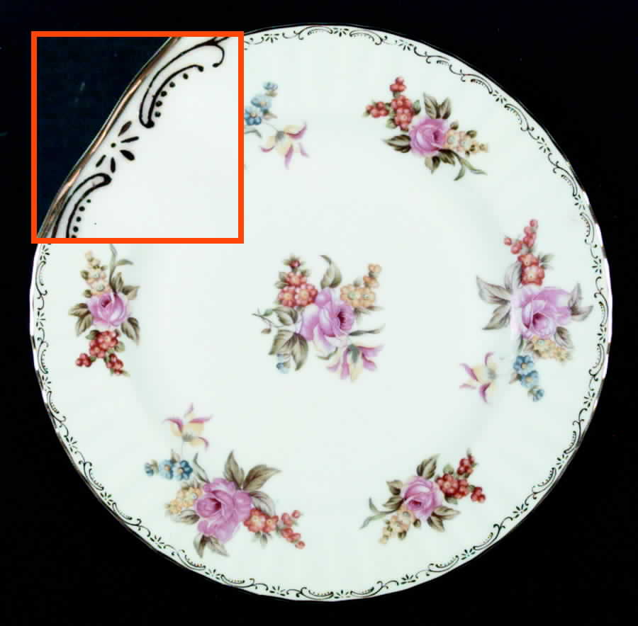 Mel Rose Dinner Plate by Regal (Japan)-1