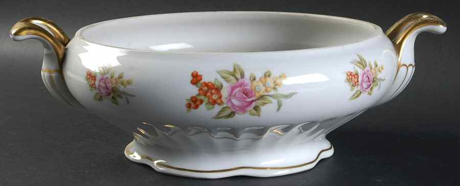 Mel Rose Round Vegetable No Lid by Regal (Japan)-1